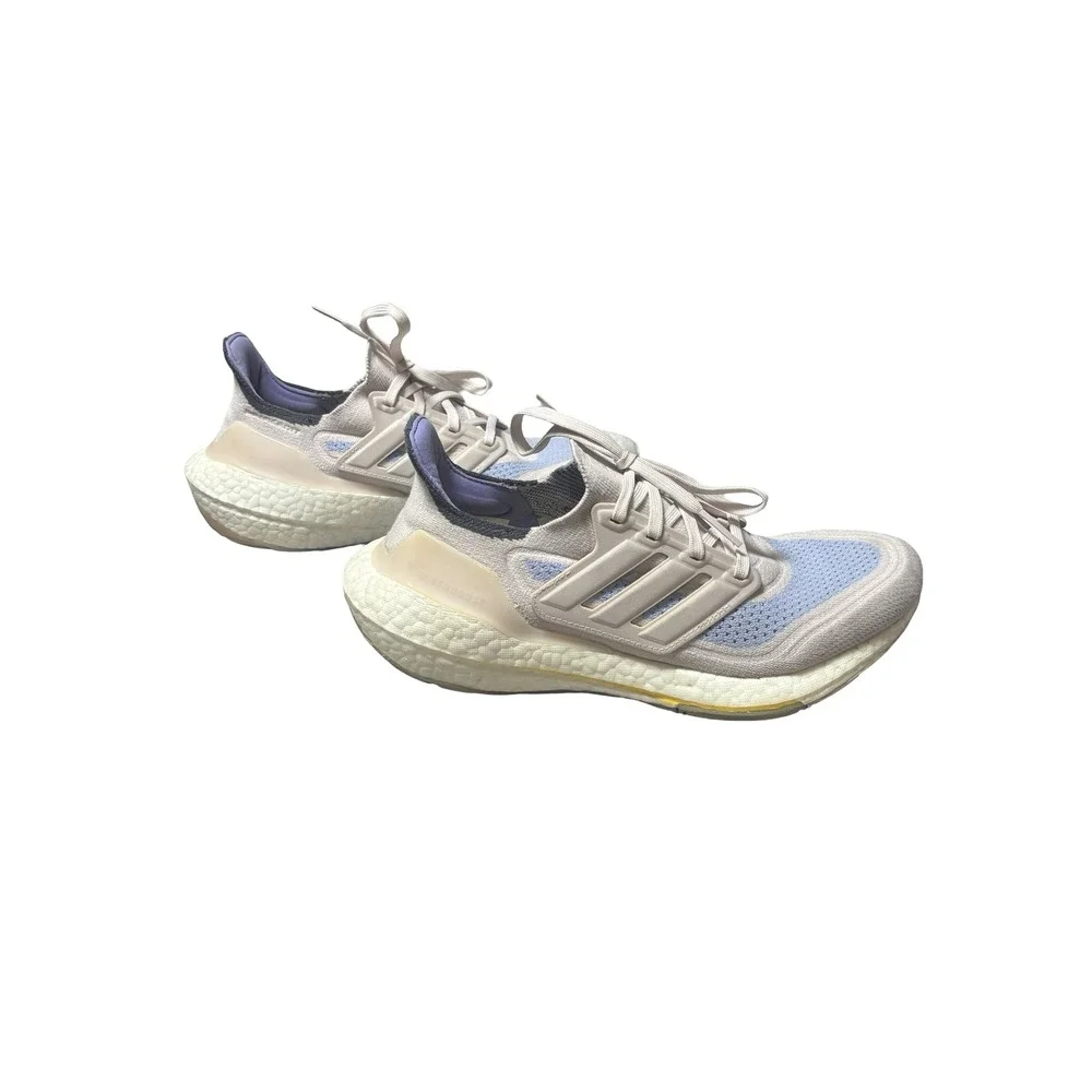 Adidas Ultraboost 21 Womens‎ Running Shoes Size 8.5 Lilac Blue S23840